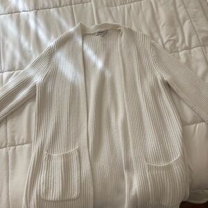 Madewell White cardigan